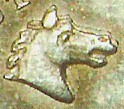tte de cheval sous le buste (Louis XVIII)